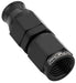 Proflow Black Steel Straight Hose End -03AN For PTFE Hose Zinc Coated