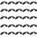 Proflow Bulk Pack Aluminium 90 Degree Hose End -06AN PTFE Hose, Black, 25pc
