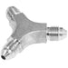 Proflow Stainless Steel Male Hose End -04AN 3 Way distribution block