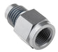 Proflow Female Adaptor 1/8in. NPT Straight To Male -04AN, Silver
