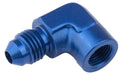 Proflow Female 90 Degree Adaptor 1/8in. NPT To Male -03AN, Blue