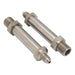 Proflow Stainless Steel Through Frame Hose End Bulkhead 2.560 Max Rail Width, .560in Hole  1/8in. NPT id  To -03AN Male, Sold In Pairs