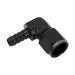 Proflow 1/2in. 90 Degree Barb Male Fitting To 08AN Female, Black