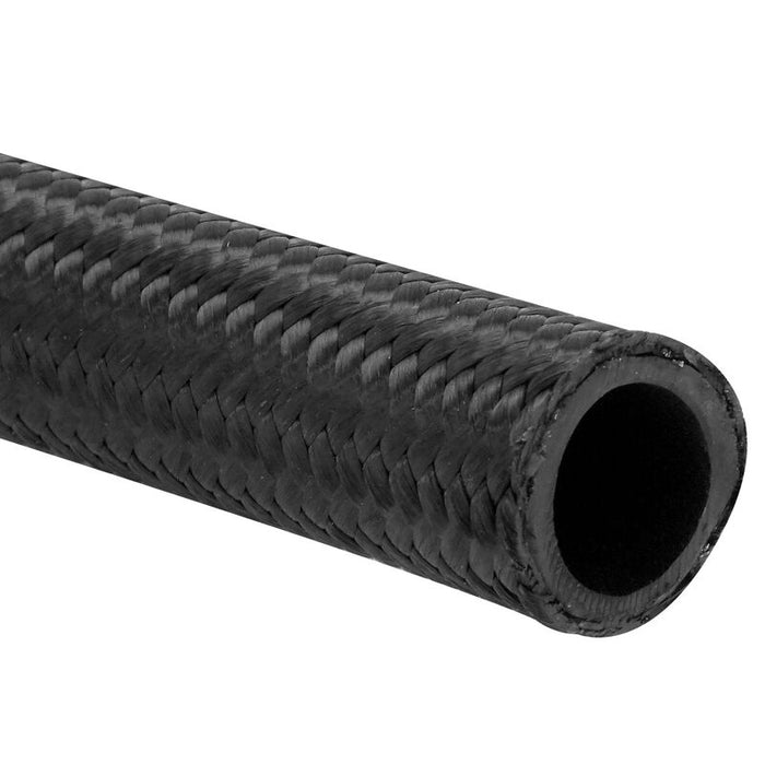 Proflow Hose, Black Nylon Braided -08AN, 1/2'', 10 Metre Length