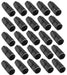 Proflow Bulk Pack Fitting Hose End Straight Full Flow -06AN, Black, 25pc