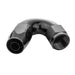 Proflow Fitting Hose End 150 Degree Full Flow -08AN, Black