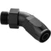 Proflow 45 Degree Fitting Hose End -10AN Orb Male To -10AN, Black