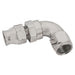 Proflow Full Flow 3/8in. Tube To Female -06AN Hose End, 90 Degree, Tube Adaptor, Polished