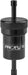 Proflow Fuel Filter Aluminium 1/4in. Hose barb 100 Micron Stainless Steel, Black