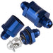 Proflow Fuel Check Valve, Blue, Aluminium, -8 AN Male to -8 AN, Male
