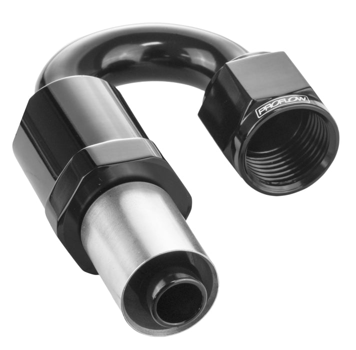 Proflow Crimp Hose End 180 Degree -10AN, Black