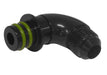 Proflow Fitting Transmission Adaptor For Ford ZF to AN Hose End, 90 Degree, Black AN6