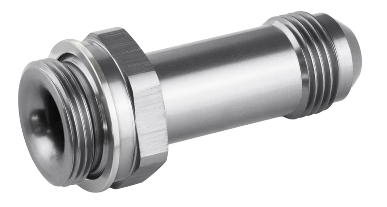 Proflow Fitting Inlet Fuel Adaptor Male Holley Fuel Bowl 7/8 x 20 -08AN 2in, Silver