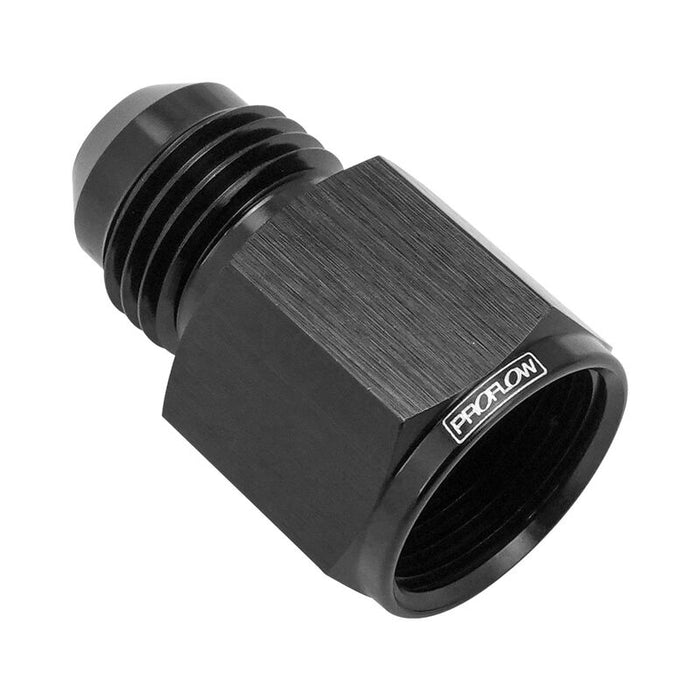 Proflow Fitting, Straight Adaptor Female 5/8''-18 Female Flare To -06AN, Suits Ford XA XB XC Power Steering Pump, Black