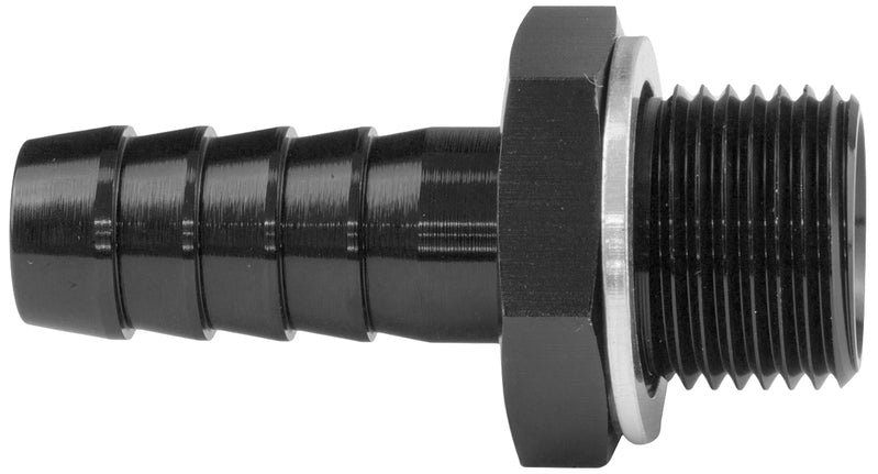 Proflow Fitting Adaptor Male M10 x 1.00mm To 8mm Barb, Black