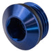 Proflow AN Port Plug, Low Profile Allen Key -3AN, Blue