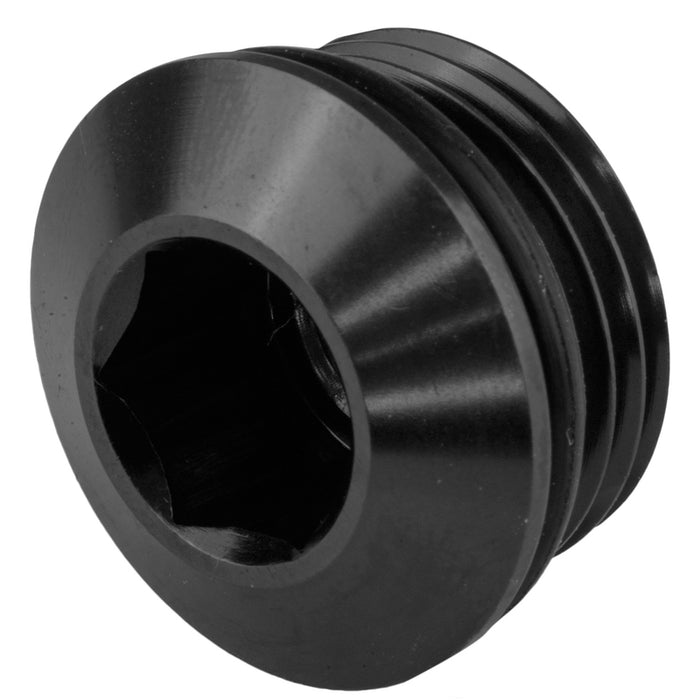 Proflow AN Port Plug, Low Profile Allen Key -04AN, Black