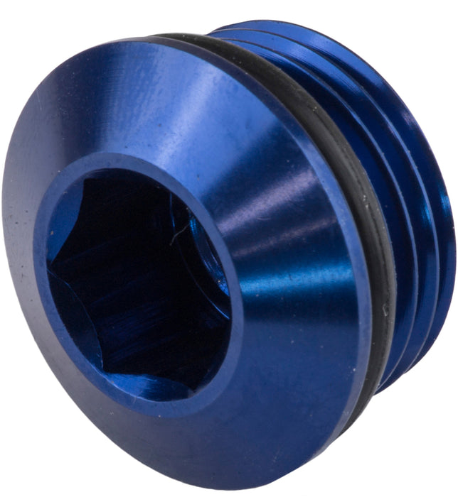 Proflow AN Port Plug, Low Profile Allen Key M12 x 1.50, Blue