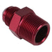 Proflow Adaptor Male -03AN To 1/8in. NPT Straight, Red