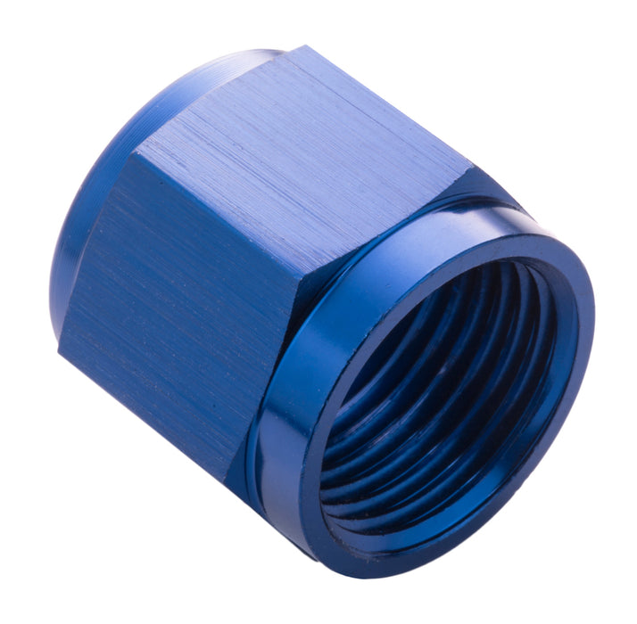 Proflow Aluminium Tube Nut AN8 For 1/2in. Tube, Blue