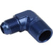 Proflow Male Adaptor -12AN To 3/4in. NPT 90 Degree, Blue
