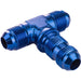 Proflow Bulkhead Adaptor AN Flare Tee Flare -03AN, Blue