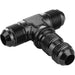 Proflow Bulkhead Adaptor AN Flare Tee Flare -04AN, Black