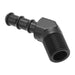 Proflow 45 Degree 1/2in. Barb Male Fitting To 1/2in. NPT, Black