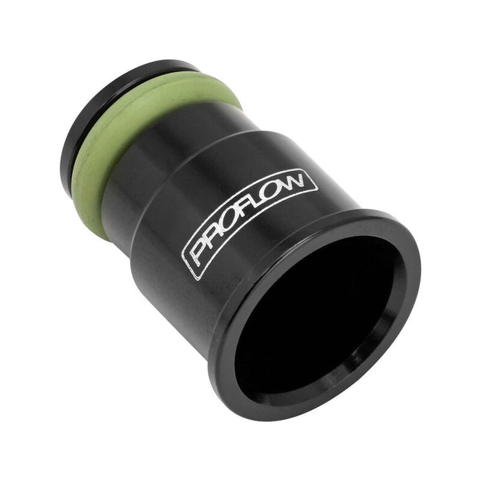 Proflow Aluminium Fuel Injector Adaptor 14mm Male To 14mm Female Short, Black