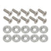 Proflow Billet Dress Up & Fender Washer Kits, M6 x 20mm, Polished, 10-Pack