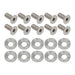 Proflow Billet Dress Up & Fender Washer Kits, M8 x 20mm, Polished, 10-Pack