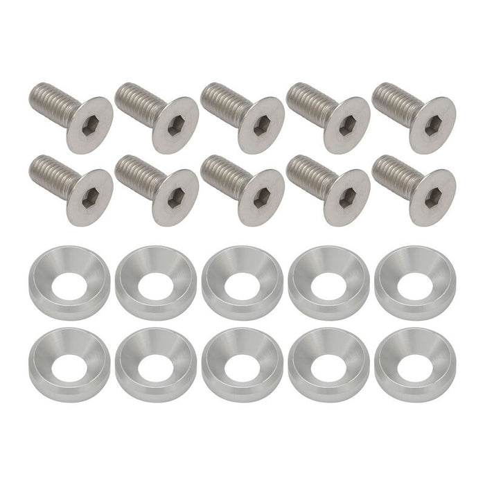 Proflow Billet Dress Up & Fender Washer Kits, 5/16'' UNC x 3/4'', Polished, 10-Pack
