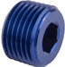 Proflow Fitting Aluminium Socket Plug 1in. NPT, Blue
