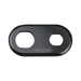 Proflow Bulkhead Aluminium Plates 2 Hole, 1x #6 and #10 A/C Fitting, Black