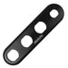 Proflow Bulkhead Aluminium Plates 4 Port Inline, 3x #10 and 1x #6 A/C Fitting, Black