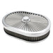 Proflow Air Filter Assembly Flow Top Oval Stainless Steel 12in. x 9in. x 3in. Suit 5-1/8in. Flat Base