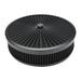 Proflow Air Filter Assembly Flow Top Round Black 14in. x 2in. Suit 5-1/8in. Neck Flat Base
