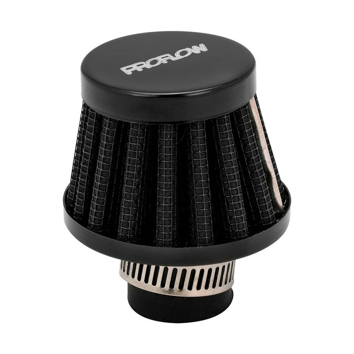 Proflow Mini Air Filter Breather 38mm High 15mm (0.59') Neck, Black