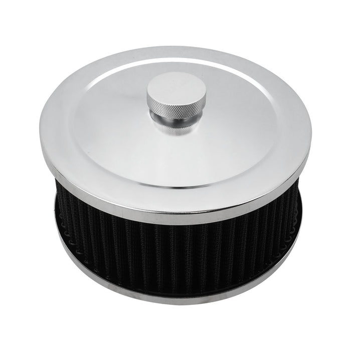 Proflow Air Filter Assembly Round 6in. x 3in, Chrome