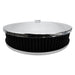 Proflow Air Filter Assembly Round 14in. x 3in, Chrome, Recessed Base,, Each