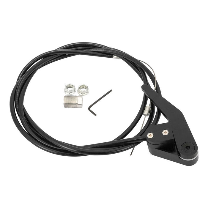 Proflow Universal Bear Jaw Door Latch Release , Black Handle with Cable Kit