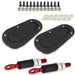 Proflow Bonnet Hood Pins, Plush Flush, Aluminium Pins, Locking, 4.961 in, Kit