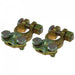 Proflow Battery Terminals, Top-Mount, Brass, Pair