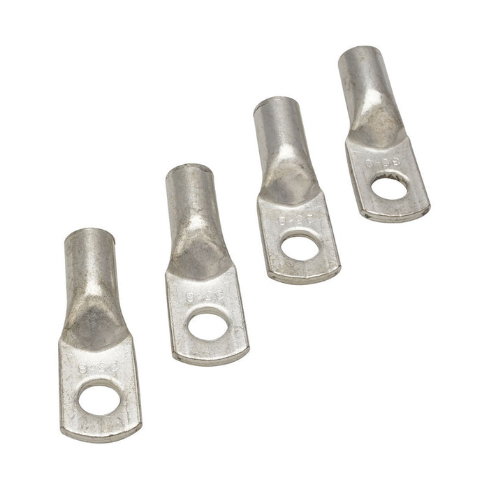 Proflow Battery Wiring Cable Lugs, Crimp Solder Terminal 12.7mm Eyelet, 4pc pack