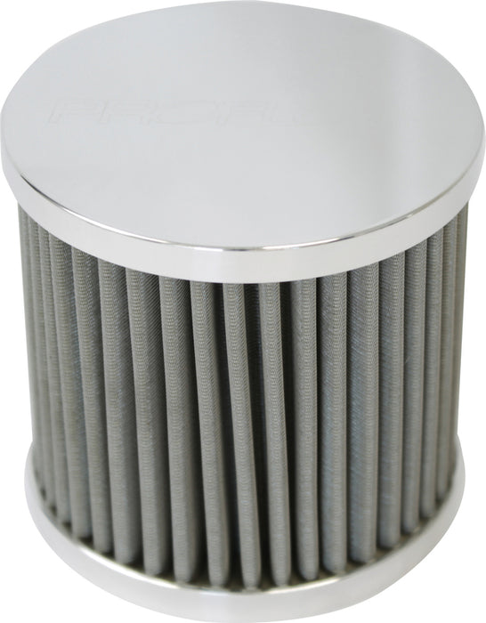 Proflow Oil Breather Filter Billet -10AN Female Thread, 90x78mm, Polished
