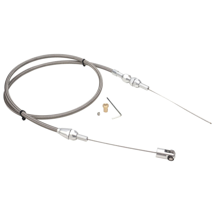 Proflow Throttle Cable, For Holden Commodore LS, Braided Stainless Wire, 48 in. Length