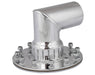 Proflow Fuel Filler Neck Aluminium Polished, 90 Degree, 2 1/2 in. Diameter, 12-Bolt Flange, 4.75'' PCD, Each