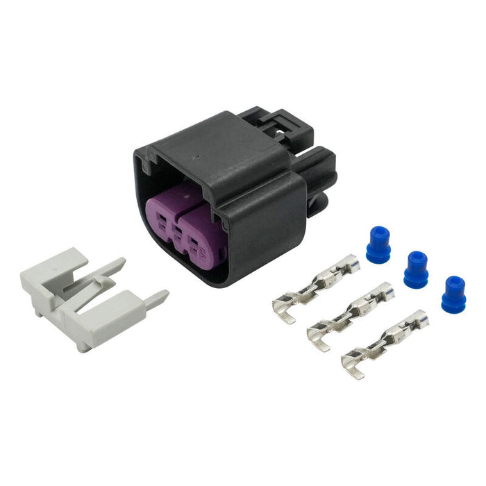 Proflow E85 Flex Fuel Sensor Plug and Pins, Replacement, Black, Each
