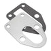 Proflow Fuel Pump Backing Plate, Suit Small Block Chevrolet, w/Gasket, Chrome Steel, Each