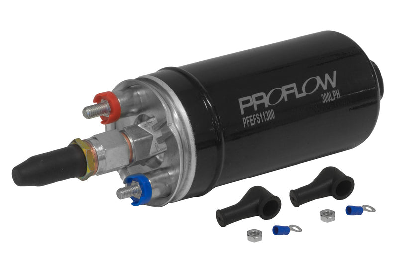 Proflow Fuel Pump, Bosch Style 044, 300 LPH @ 45 PSI, 650 HP, In-Tank/External, E85, Methanol Compatible, Universal